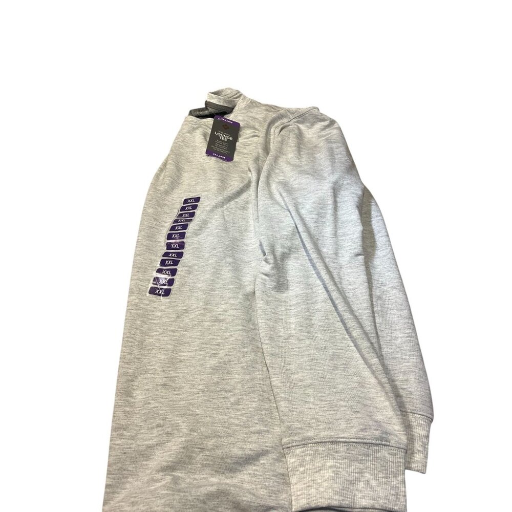 Mens Gray Long-Sleeve Crewneck Sweatshirt Size XL Soft Cotton Blend